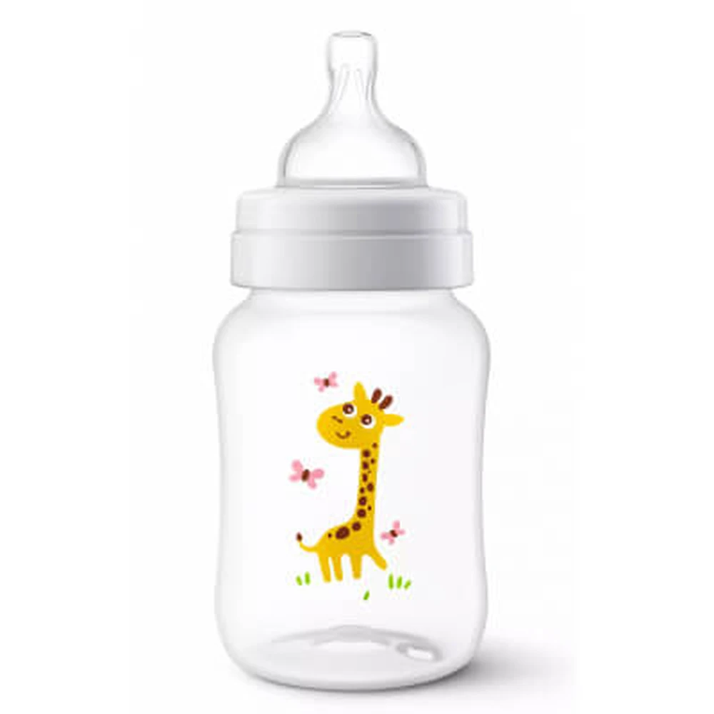 Пляшечка для годування Philips AVENT Anti-colic з декором Жираф 260 мл SCF821/12: ціни та характеристики