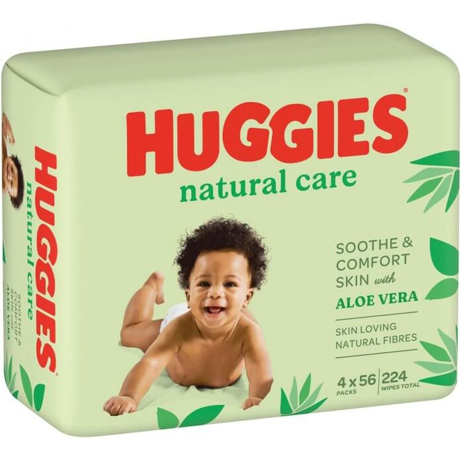 Детские влажные салфетки Huggies Natural Care 56 х 4 шт: цены и характеристики