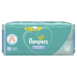 Детские влажные салфетки Pampers Fresh Clean 2х52 шт