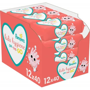 Дитячі вологі серветки Pampers Kids Hygiene On-the-go 12х40 шт