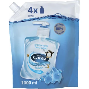 Жидкое мыло Carex Splash антибактериальное сменный блок 1 л