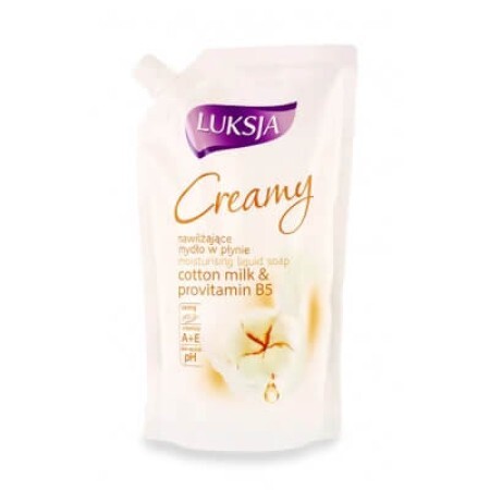 Жидкое мыло Luksja Creamy Cotton Milk & Provitamin B5 Refill 400 мл