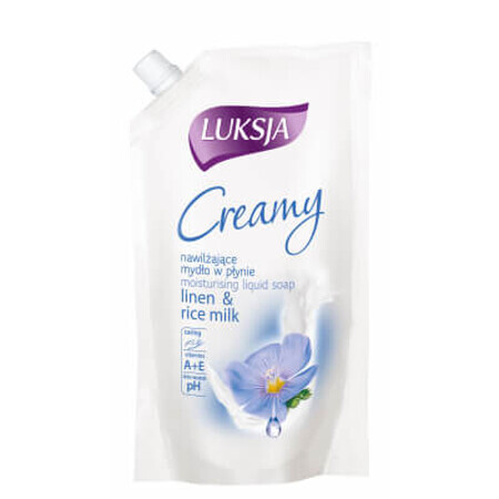 Рідке мило Luksja Creamy Linen & Rice Milk Refill 400 мл