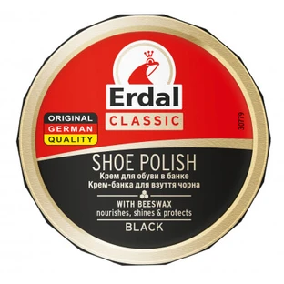 Крем для взуття Erdal Shoe Polish in tin Black Чорний 75 мл