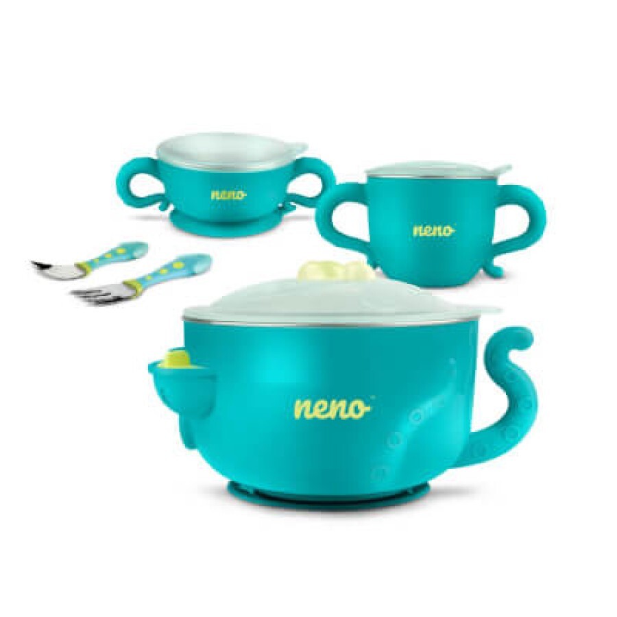 Набор детской посуды Neno Polpo голубой: цены и характеристики