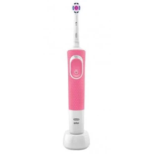 Електрична зубна щітка Braun D100.413.1 Oral-B Vitality PRO 3D White Pink