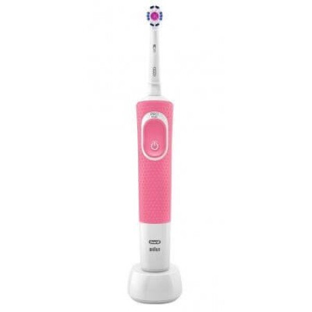 Електрична зубна щітка Braun D100.413.1 Oral-B Vitality PRO 3D White Pink
