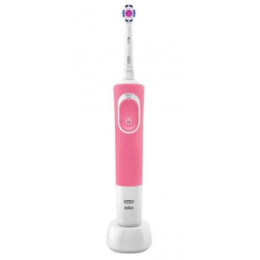 Електрична зубна щітка Braun D100.413.1 Oral-B Vitality PRO 3D White Pink: ціни та характеристики