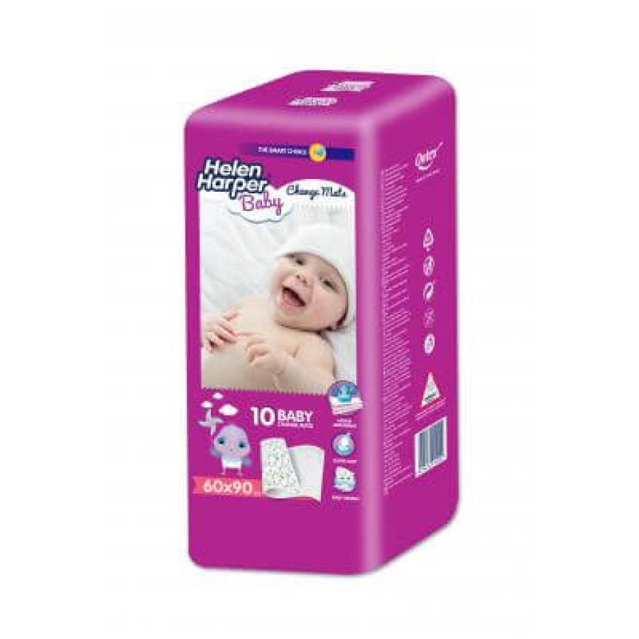Пелюшки для немовлят Helen Harper 60x90 см, 10 шт: ціни та характеристики