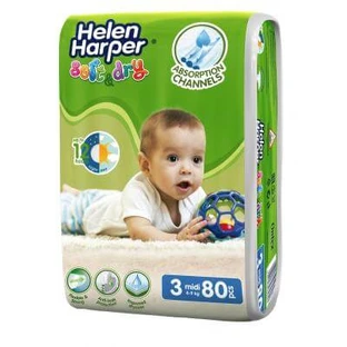 Подгузники Helen Harper Soft&Dry Midi 4-9 кг 80 шт