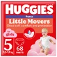Подгузники Huggies Pants 5 для девочек (12-17 кг) 68 шт