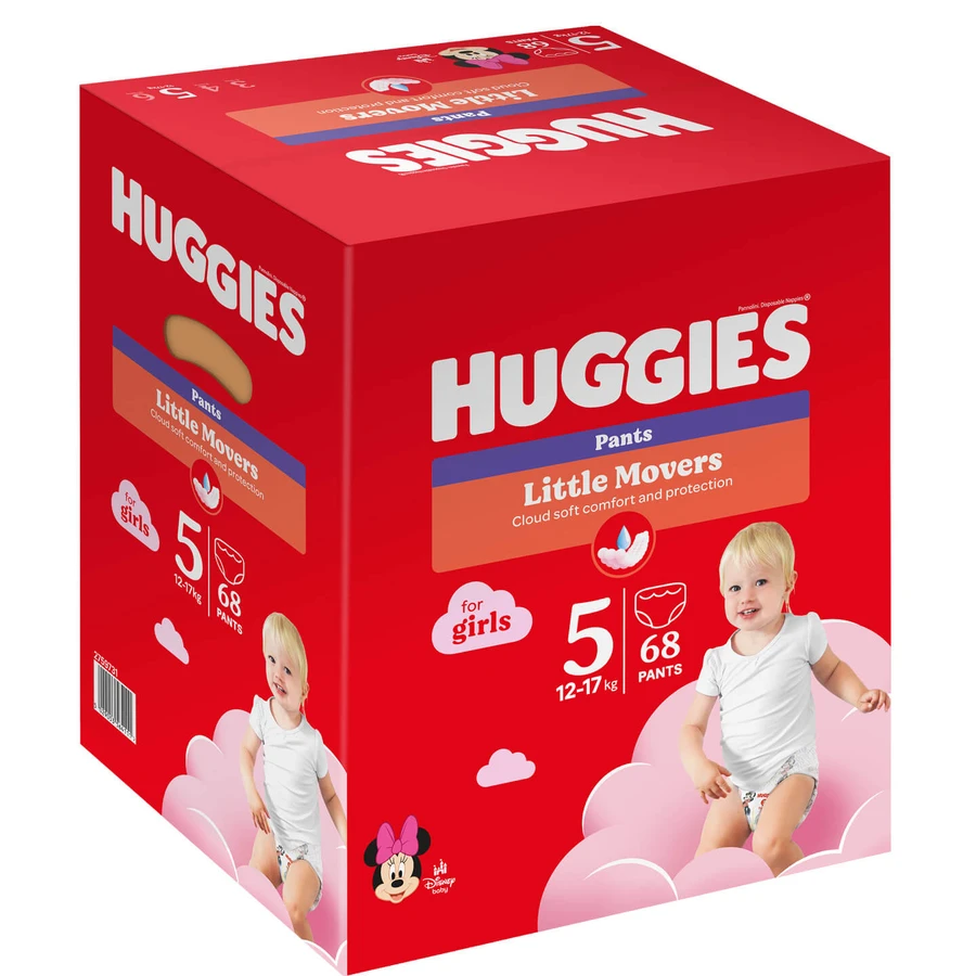 Підгузки Huggies Pants 5 для дівчаток (12-17 кг) 68 шт: ціни та характеристики