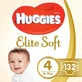 Підгузки Huggies Elite Soft 4 (8-14 кг) 132 шт