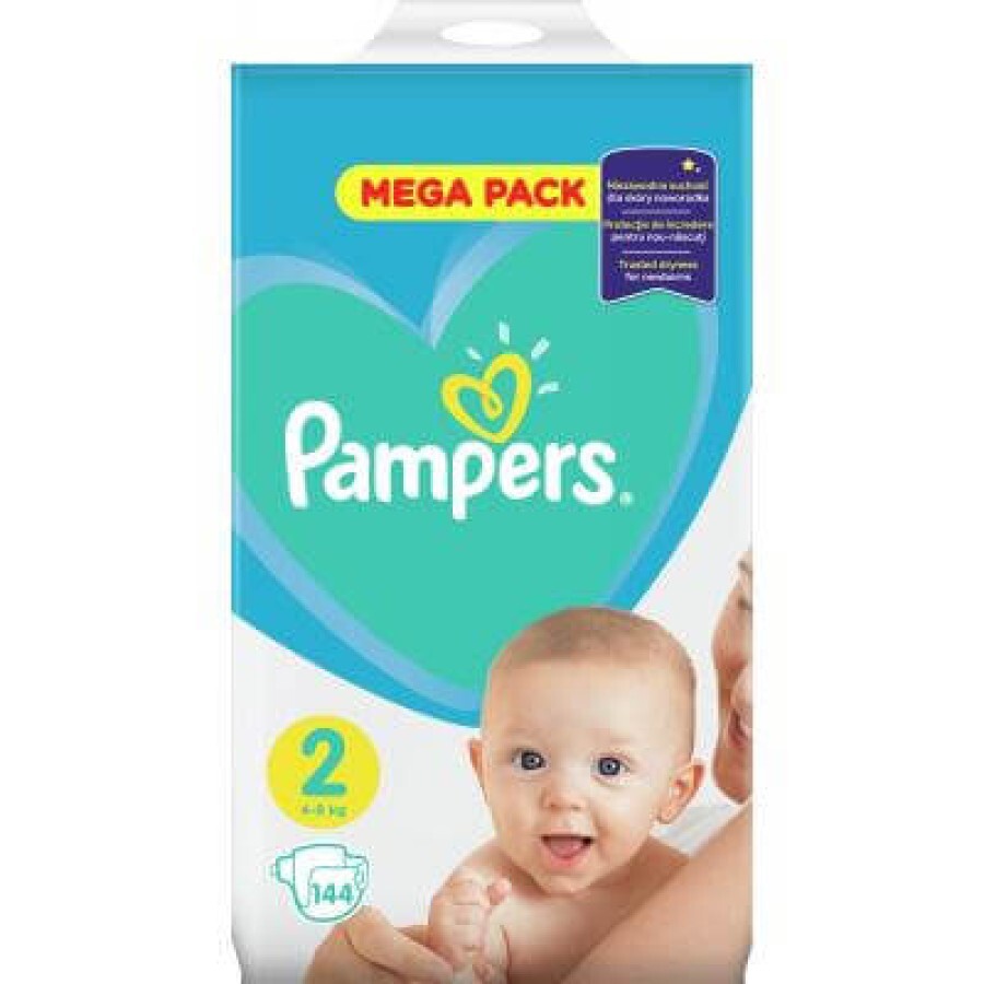 Підгузки Pampers New Baby Mini Розмір 2 (4-8 кг), 144 шт: ціни та характеристики