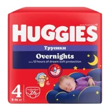 Підгузки-трусики Huggies Overnight р.4 (9-14 кг) 26 шт.