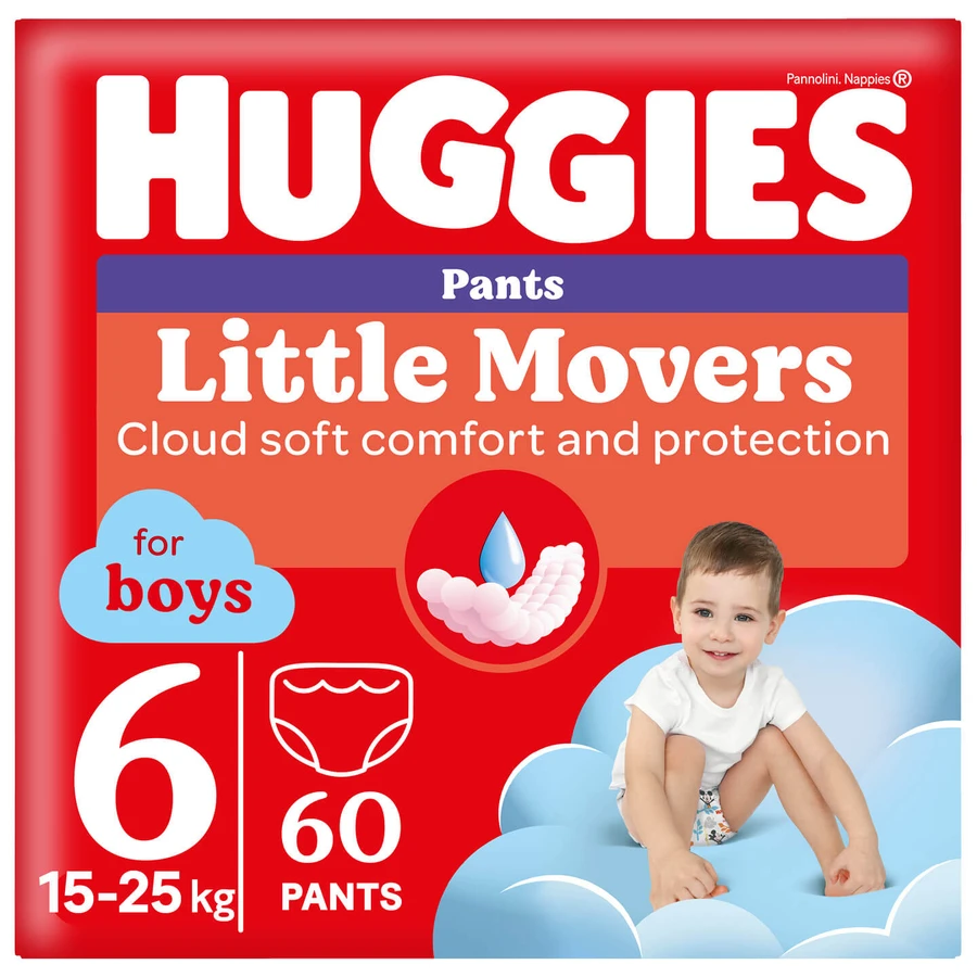 Подгузники Huggies Pants 6 для мальчиков (15-25 кг) 60 шт: цены и характеристики