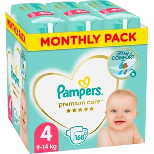 Подгузники Pampers Premium Care Maxi Размер 4 (9-14 кг) 168 шт