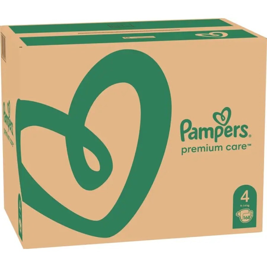 Підгузки Pampers Premium Care Maxi Розмір 4 (9-14 кг) 168 шт: ціни та характеристики