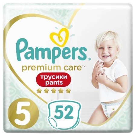 Підгузки Pampers Premium Care Pants Junior Розмір 5 (12-17 кг), 52 шт