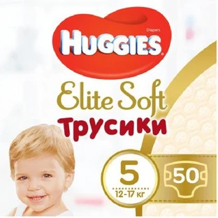Подгузники Huggies Elite Soft Pants XL размер 5 (12-17 кг) Giga 50 шт