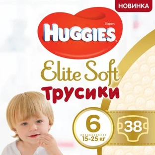 Підгузки Huggies Elite Soft Pants XXL 6 (15-25 кг) Giga 38 шт