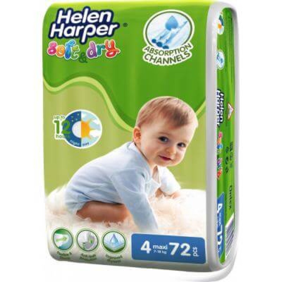 Подгузники Helen Harper Soft&Dry Maxi 7-18 кг 72 шт: цены и характеристики
