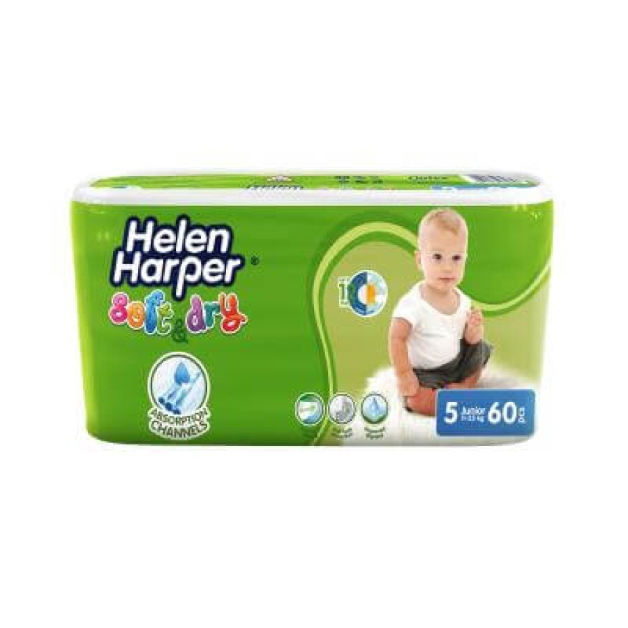 Підгузки Helen Harper Soft & Dry Junior 11-25кг 60 шт: ціни та характеристики