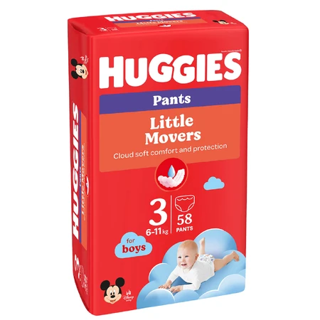 Подгузники Huggies Pants 3 Mega для мальчиков (6-11кг) 58 шт: цены и характеристики