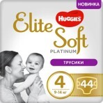 Підгузки Huggies Elite Soft Platinum Mega 4 (9-14 кг) 44 шт: ціни та характеристики