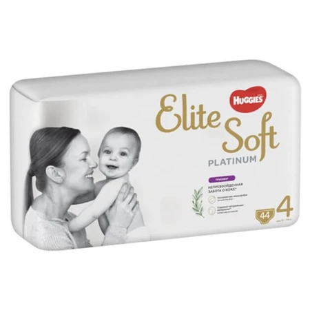 Підгузки Huggies Elite Soft Platinum Mega 4 (9-14 кг) 44 шт: ціни та характеристики