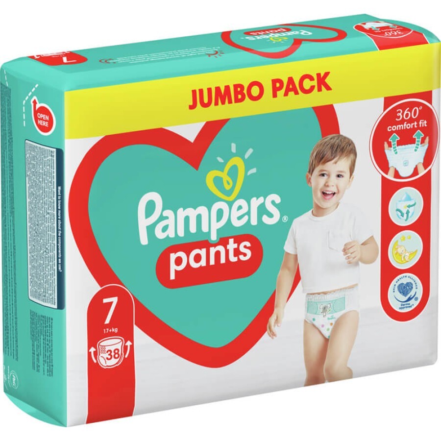 Подгузники Pampers трусики Pants Giant Plus Размер 7 (17+ кг) 38 шт: цены и характеристики