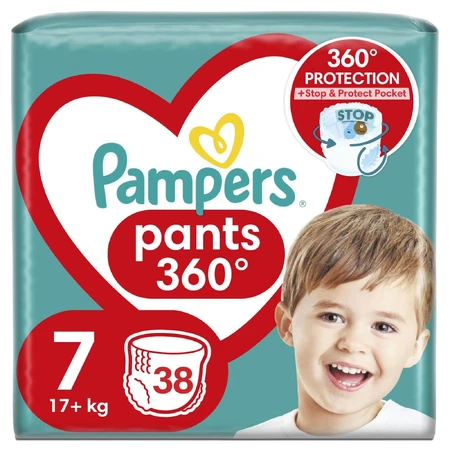 Підгузки-трусики Pampers Pants Giant Plus Розмір 7 (17+ кг) 38 шт: ціни та характеристики