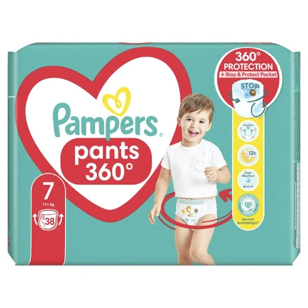 Підгузки-трусики Pampers Pants Giant Plus Розмір 7 (17+ кг) 38 шт: ціни та характеристики