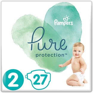 Підгузки Pampers Pure Protection Розмір 2 Mini 4-8 кг 27 шт