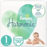 Підгузки Pampers Harmonie Newborn Розмір 1 (2-5 кг) 50 шт