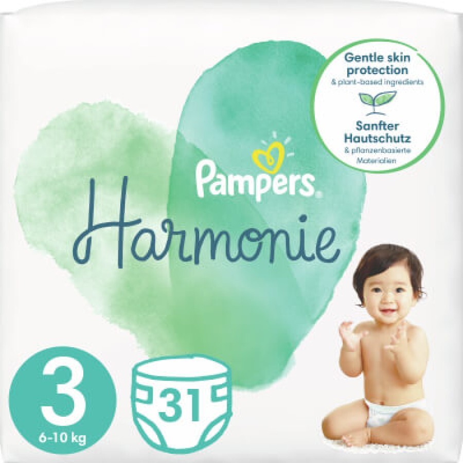 Підгузки Pampers Harmonie Розмір 3 (6-10 кг) 31 шт: ціни та характеристики