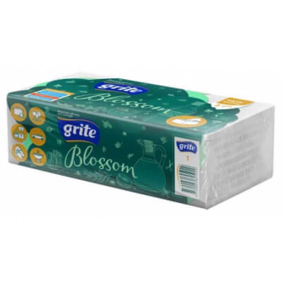Паперові рушники Grite Blossom 2 шари 120 шт: ціни та характеристики