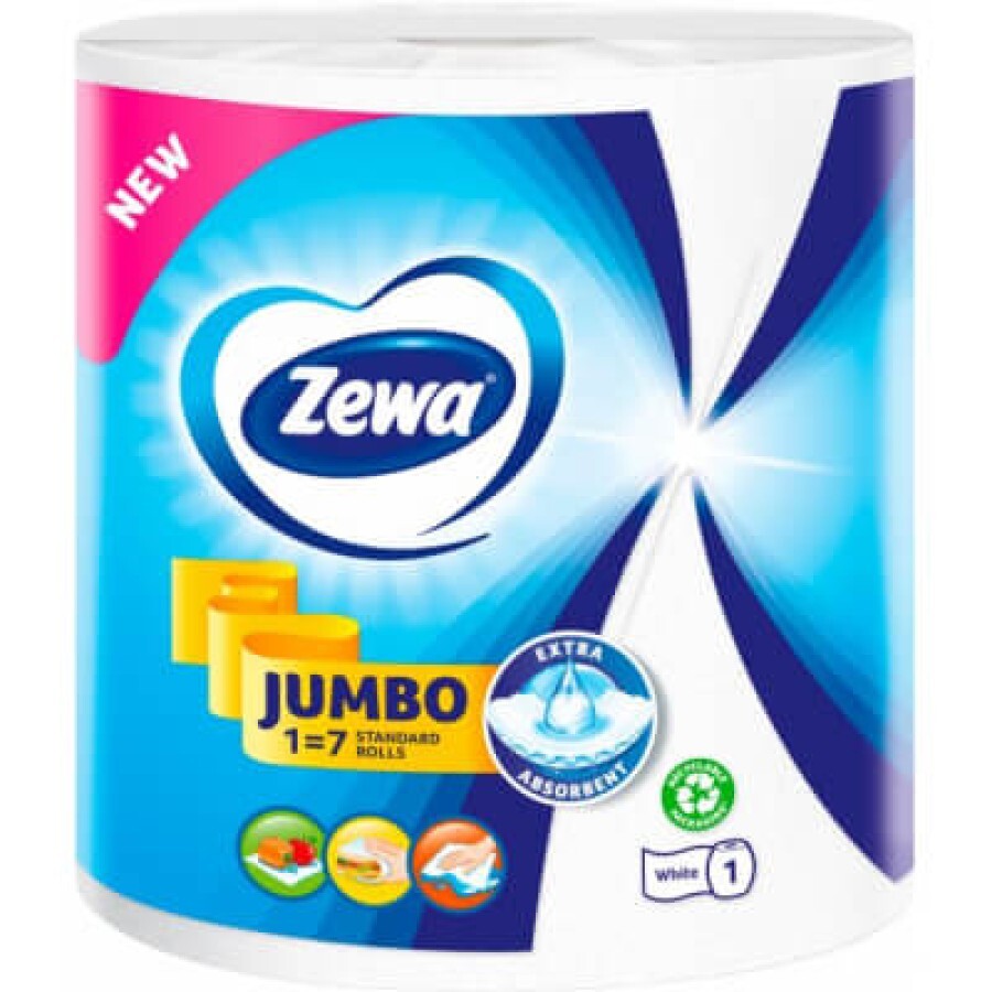 Бумажные полотенца Zewa Jumbo 1 рулон 325 отрывов: цены и характеристики