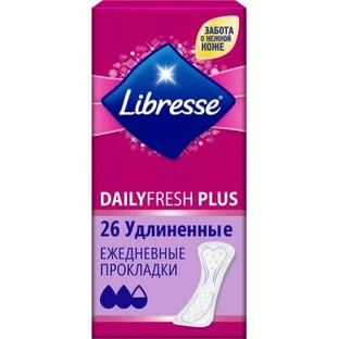 Ежедневные прокладки Libresse Daily Fresh Normal, 26 шт
