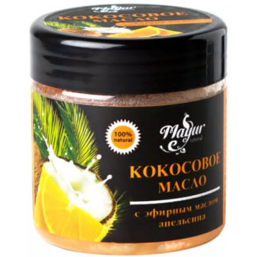 Олія для тіла Mayur кокосова з ефірною олією Апельсина 140 мл: ціни та характеристики