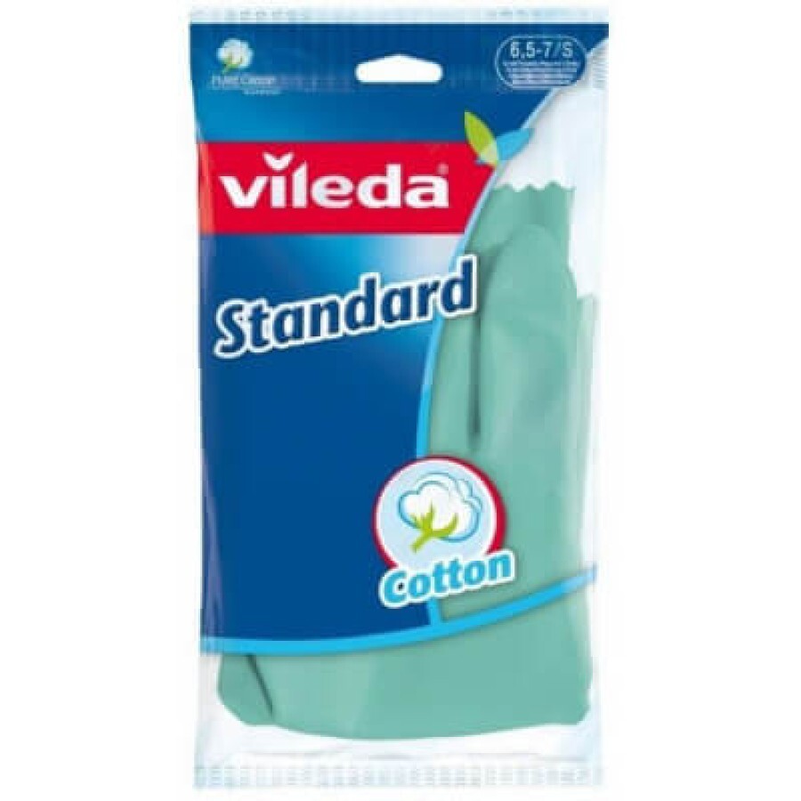 Перчатки хозяйственные Vileda Standard S 1 пара: цены и характеристики