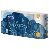 Туалетная бумага Grite Blossom 3 слоя 8 рулонов