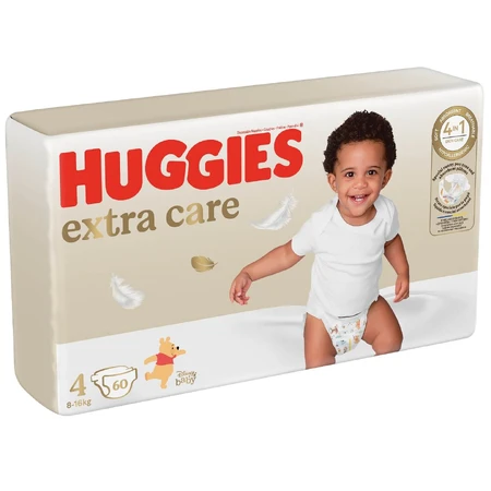 Підгузки Huggies Extra Care 4 (8-16 кг) Mega 60 шт: ціни та характеристики