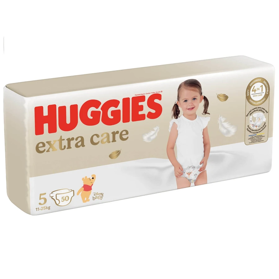 Подгузники Huggies Extra Care 5 (11-25кг) Mega 50 шт: цены и характеристики