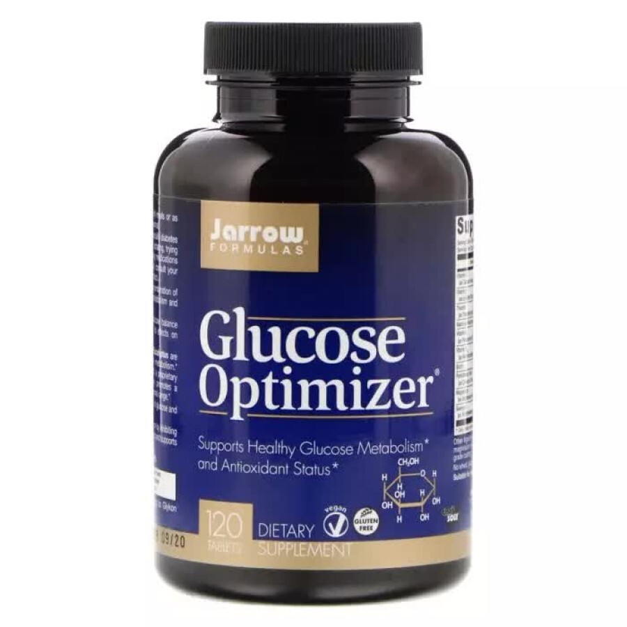Оптимізатор глюкози Glucose Optimizer Jarrow Formulas 120 таблеток: ціни та характеристики