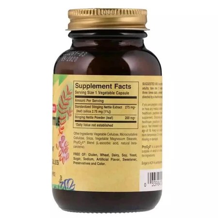 Кропиви екстракт листя Nettle Leaf Extract Solgar 60 таблеток: ціни та характеристики