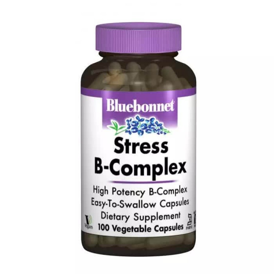 Стрес  В-Комплекс 100 Bluebonnet Nutrition 100 гелевих капсул: ціни та характеристики