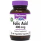 Фолієва кислота 400 мг Folic Acid Bluebonnet Nutrition 90 вегетаріанських капсул