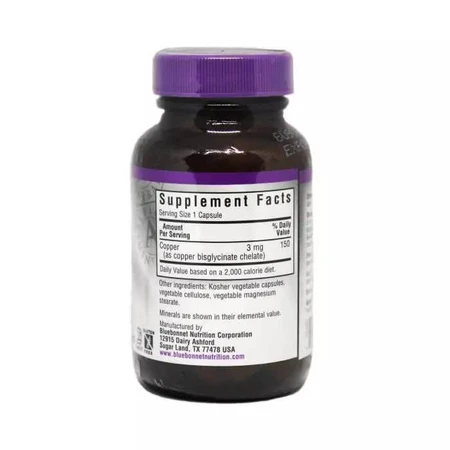 Хелатна мiдь Albion Bluebonnet Nutrition 90 гелевих капсул: ціни та характеристики