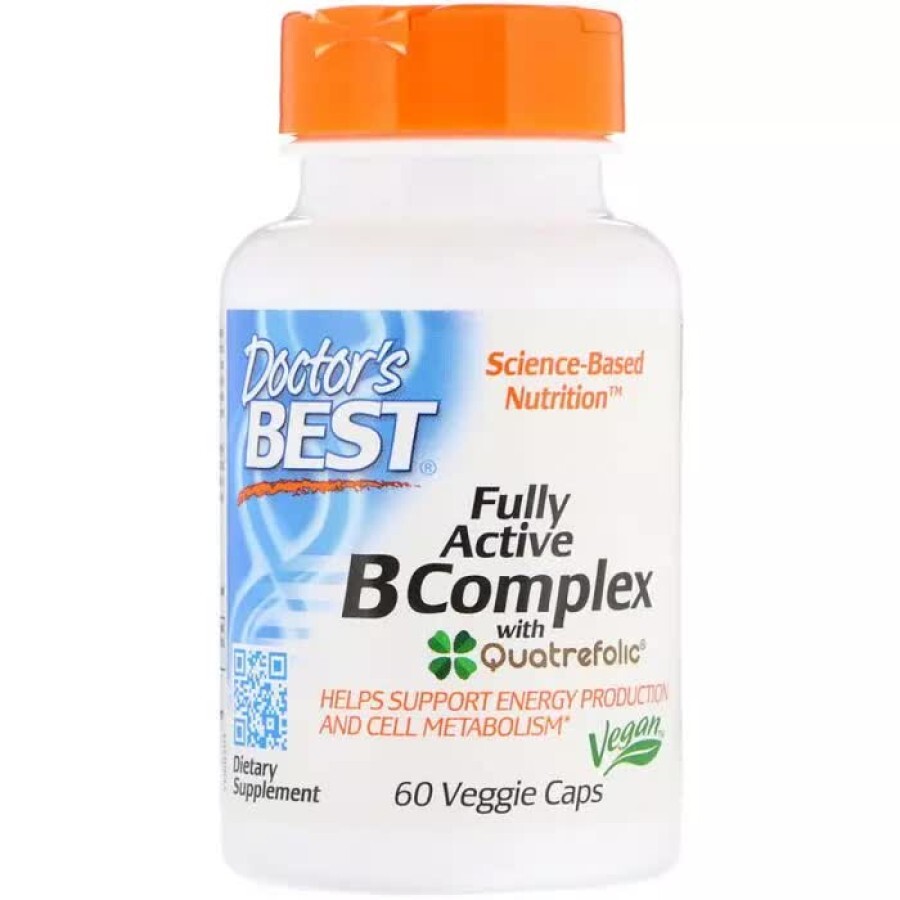 B-Комплекс Fully Active B Complex Doctor's Best 60 гелевих капсул: ціни та характеристики